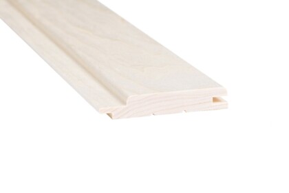 Csomómentes fehér nyárfa szauna lambéria 15x90mm széles