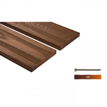Thermowood kőris teraszburkolat 20×150 “A+” minőség