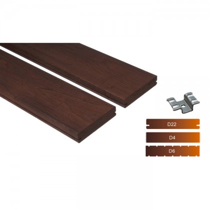 Thermowood kőris teraszburkolat 20×112 “A+” minőség